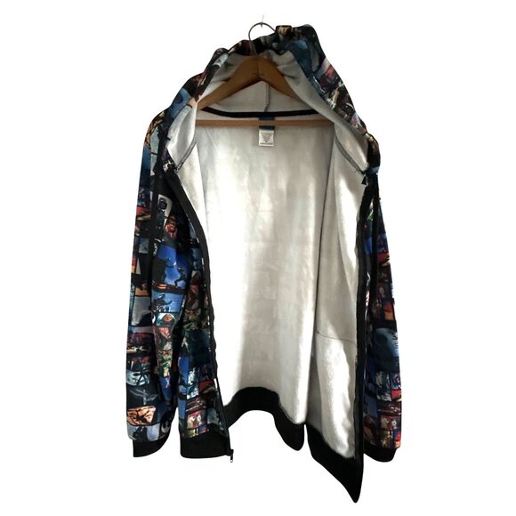 Star Wars Empire Grid Hoodie Graphic Print Zip-Up Jacket Pockets Size XL - Picture 3 of 5